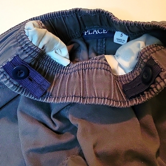 PLACE Boy's chino pants, Sz 5, Adjustable waist, - Picture 4 of 4